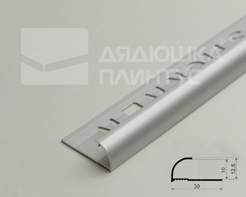 Профиль окантовочный Волшебная палочка MSPK 03-9.2700.01L 9мм 2,7м Серебро Люкс