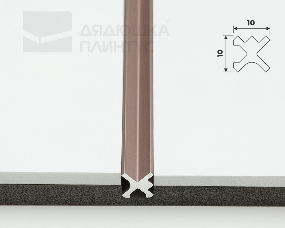 Теневой профиль Decaro Engineering D00X.A Медь 3,0 м
