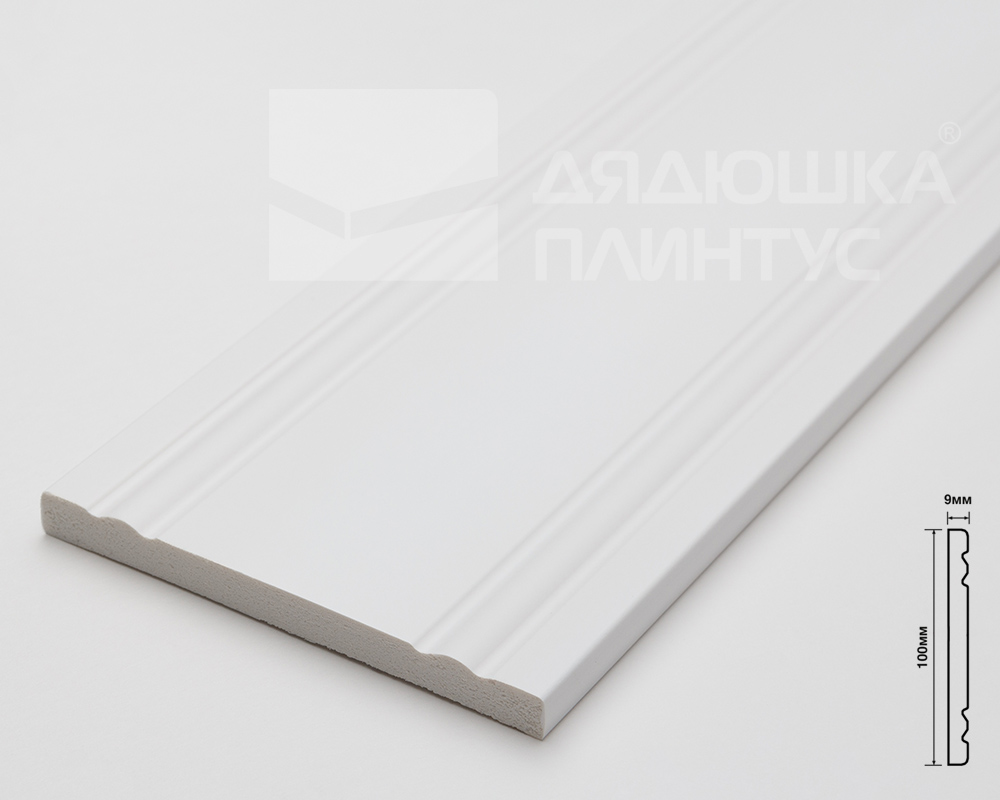 Молдинг из полистирола высокой плотности HI-WOOD W1010 100х9мм 2,0м