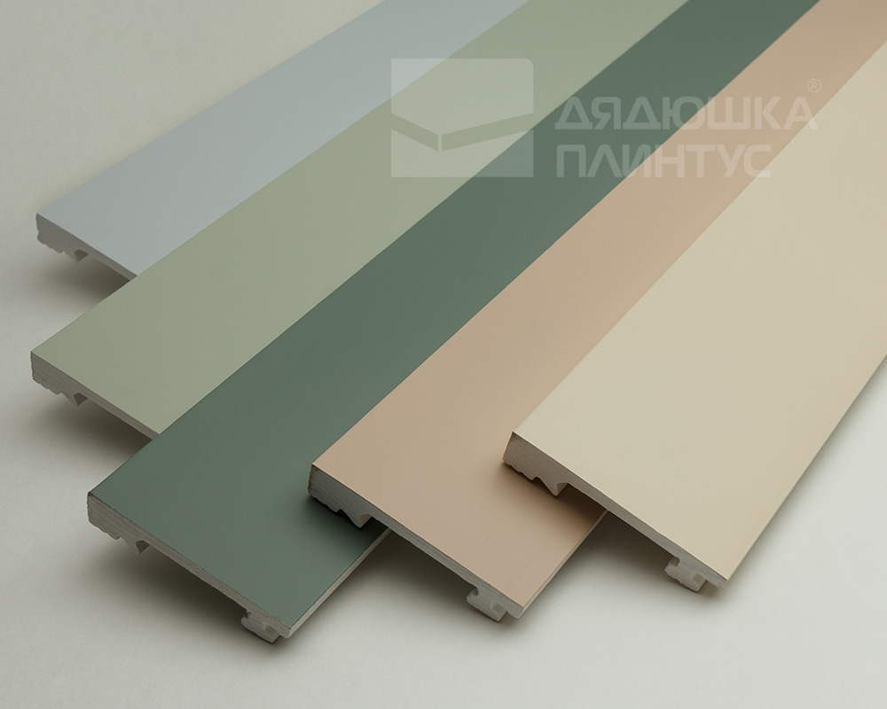 Плинтус из полистирола высокой плотности Волшебная Палочка. Окрашенная. 80мм 2м. NCS 0502-Y