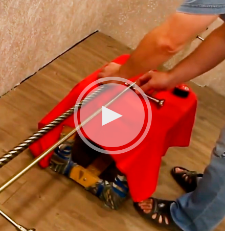 Монтаж кованного карниза