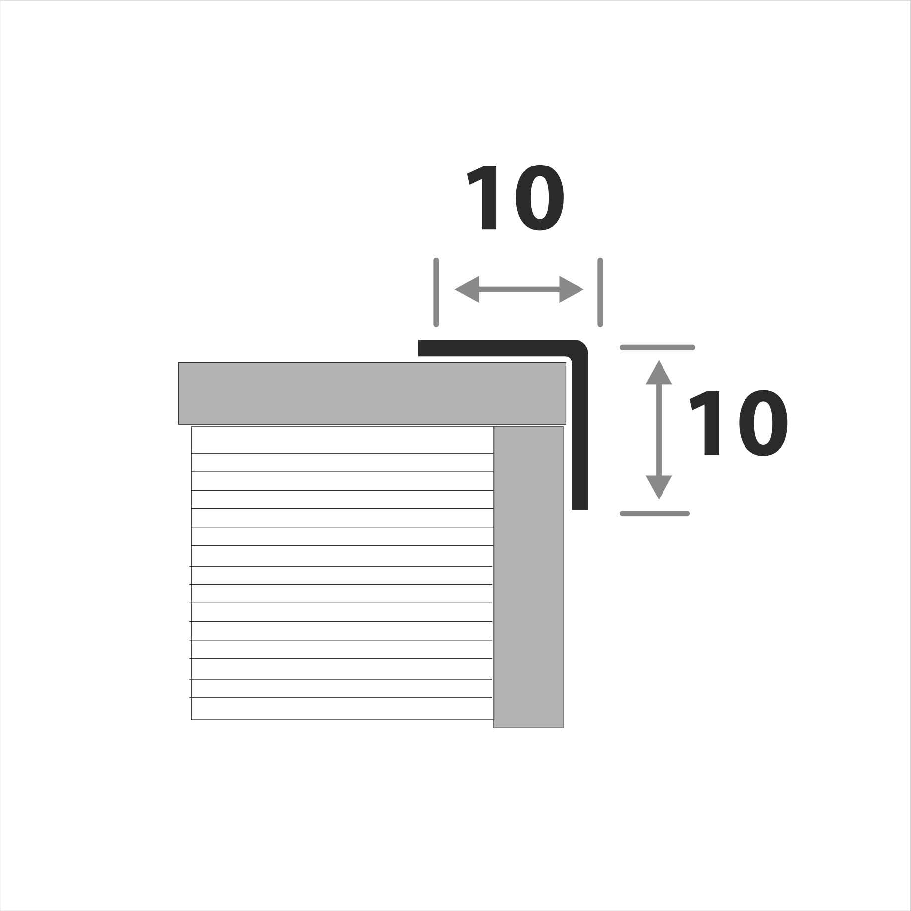 Профиль окантовочный ПУ 10НСМ(304).2700.002 2,7 м Золото