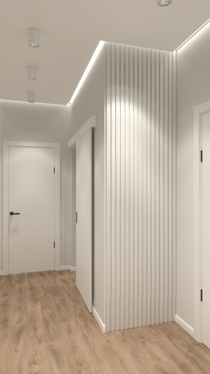 Стеновая панель МДФ. 2760*122*12мм AP122505.91 Белый под покраску