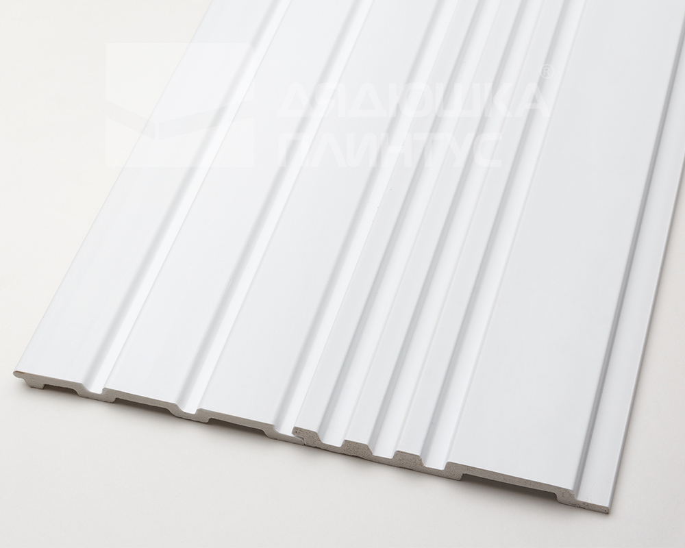Панель вспененный полистирол ГРЕЙС 3D RAIL 120*2700 мм Белая