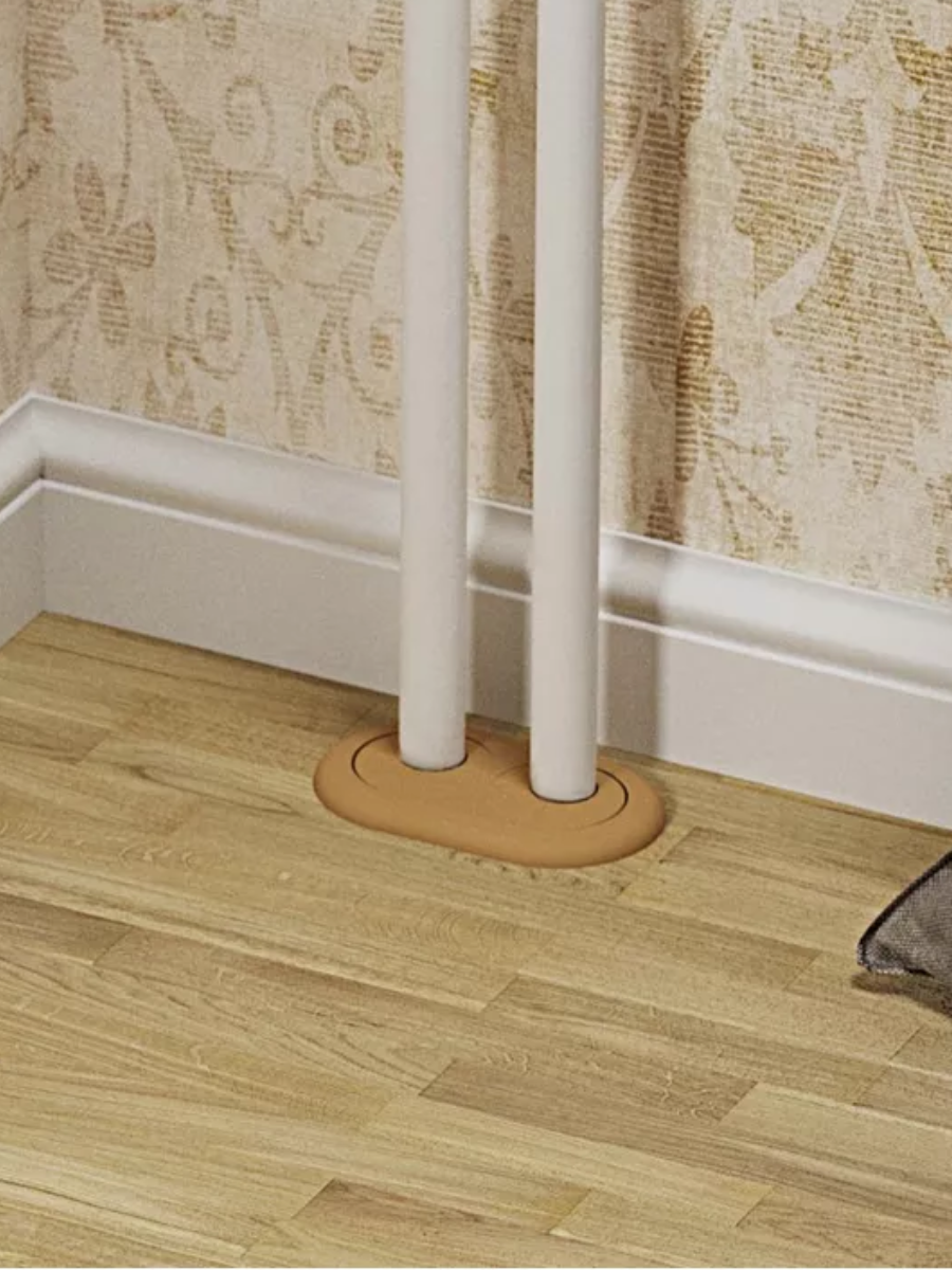 Двойной обвод для труб ПВХ d25 Белый