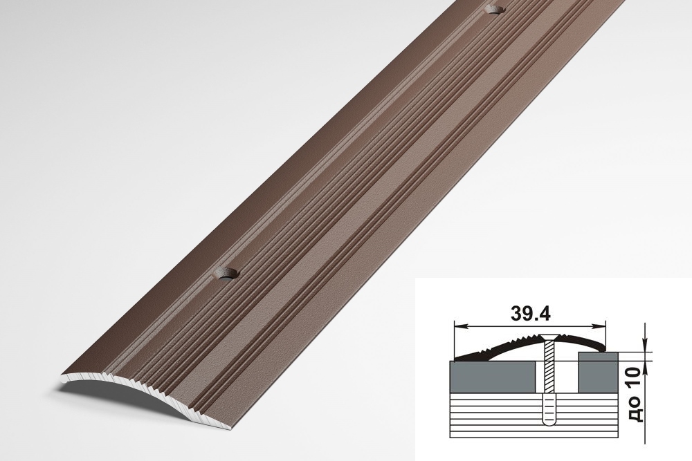 Порог разноуровневый ПР 02.1800.03 Шоколад