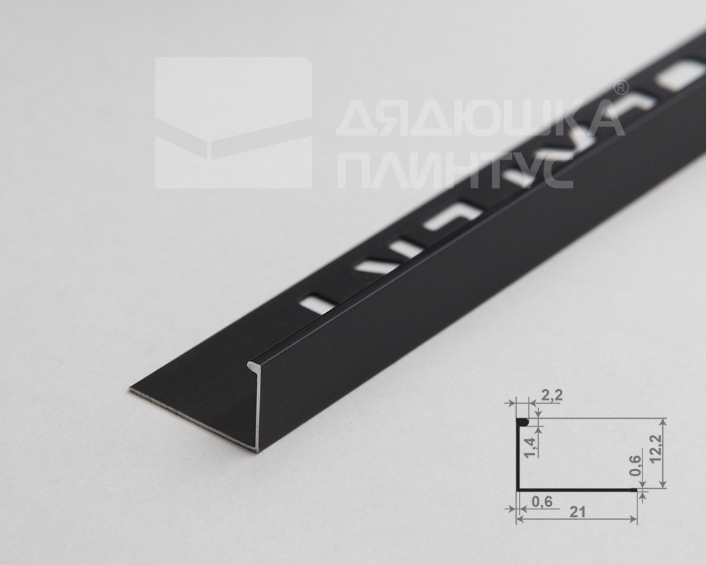 Профиль окантовочный Волшебная палочка Expert MSPKE 01-12.2700.15 12мм 2,7м Чёрный