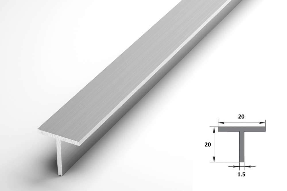Тавр 20х20 мм Тп 04.2000.500 Без окраса