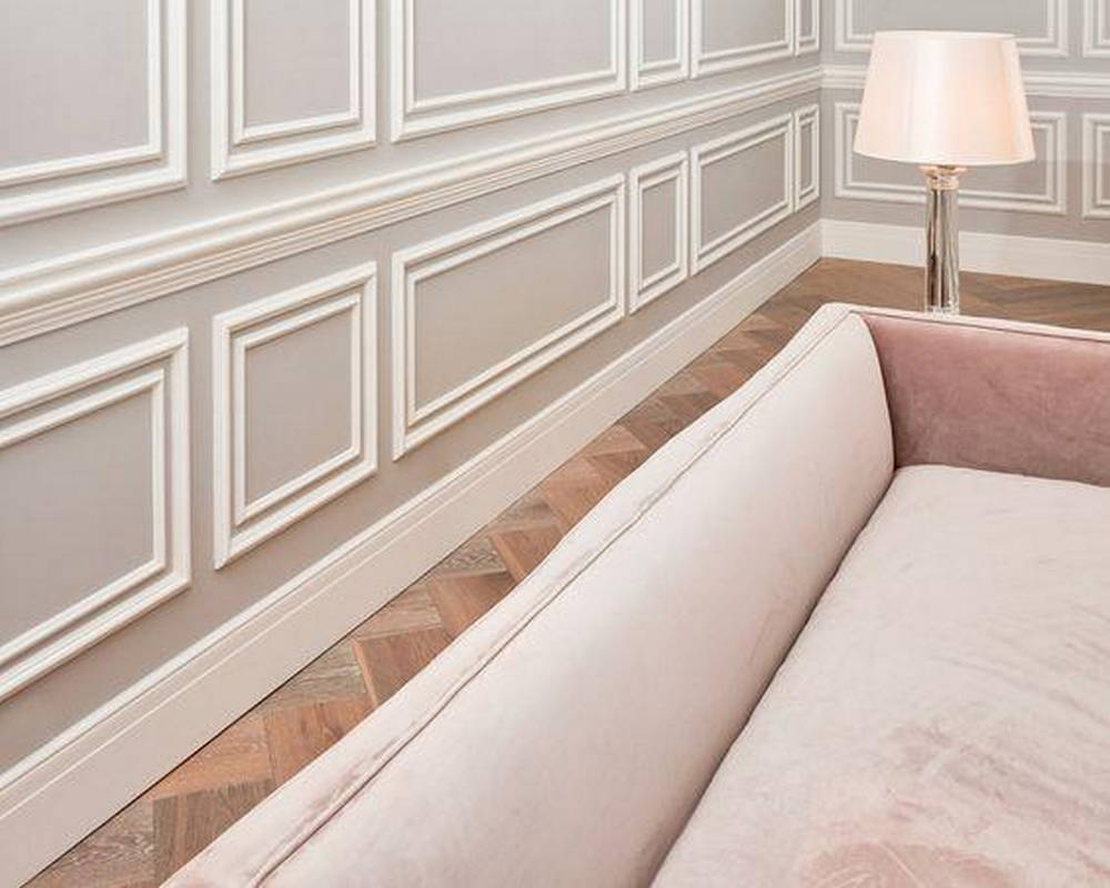 Плинтус из полистирола высокой плотности Волшебная Палочка 80*12*2000. MSPOL 102 Белый под покраску