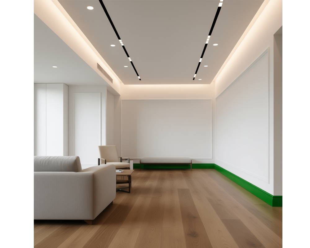 Плинтус из полистирола высокой плотности Волшебная палочка MSPOL 202 80*12*2000 мм Белый под покраску