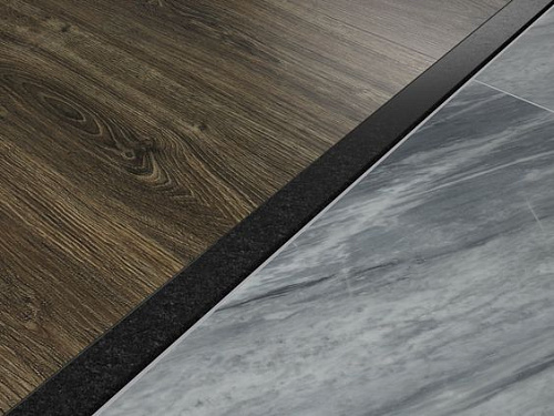 Алюминиевый  ламинированный профиль ПТ-40 (HS55122-603) венге черный 2,7 м