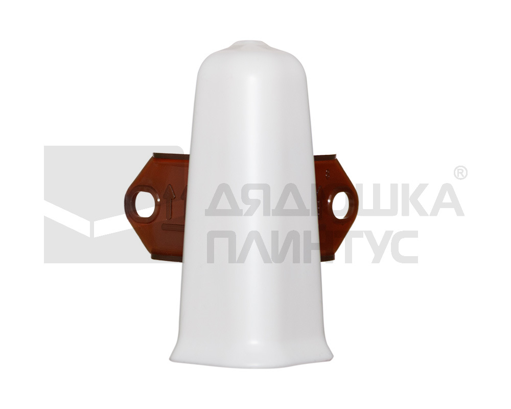 Угол наруж Деконика ИДЕАЛ 70 мм 001-G Белый глянцевый