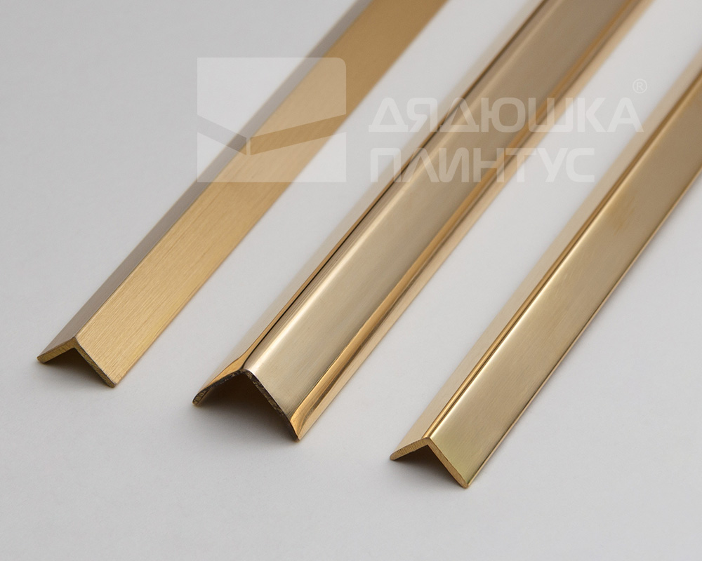 Угол внешний латунь брашированная 10х10мм 2,7м MSPEGOV 10A
