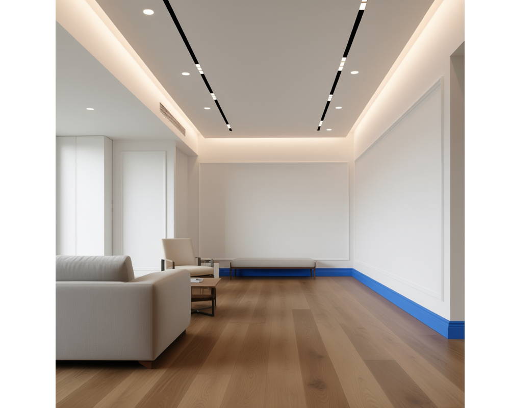 Плинтус ПОЛИСТИРОЛ HI WOOD B136 136мм х 18мм х 2,0м. Окраска включена в стоимость