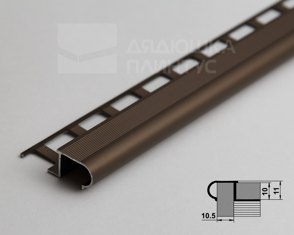 Профиль окантовочный ПУ 08.2700.04л Бронза