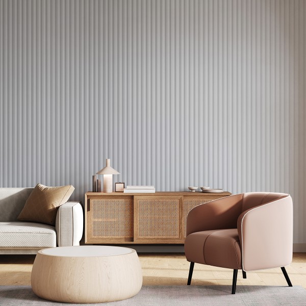 Панель вспененный полистирол ГРЕЙС 3D RAIL 120*2700 мм Белая