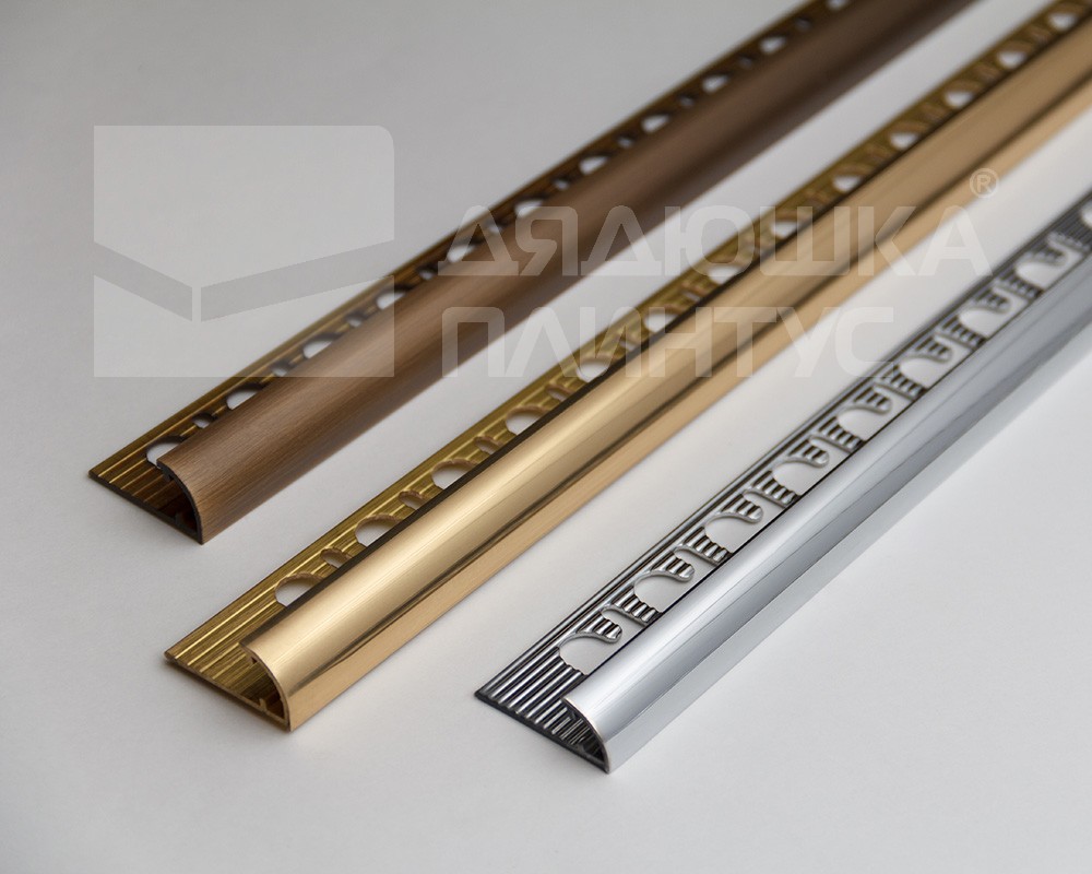 Профиль окантовочный Progress PJOC 10 10 мм 2,7м Хромированный