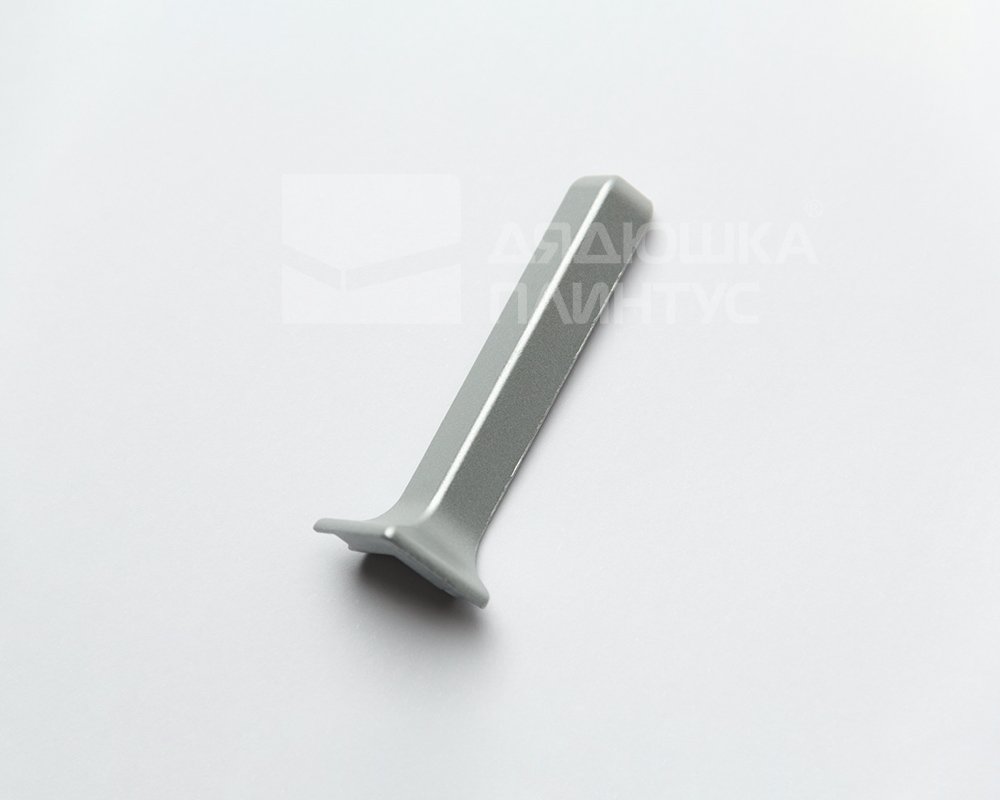 Угол наружный для плинтуса Волшебная палочка 40 мм Серебро матовое