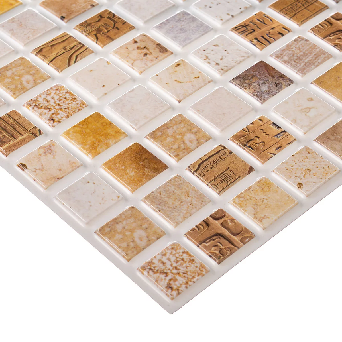 Панель самоклеящаяся ПВХ 480*480 15шт/уп Мозаика Сахара. Цена указана за 3,5 м²