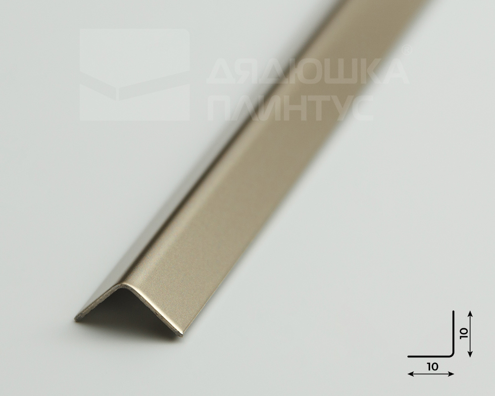 Профиль окантовочный ПУ 10НСМ(304).2700.042 2,7 м Шампань