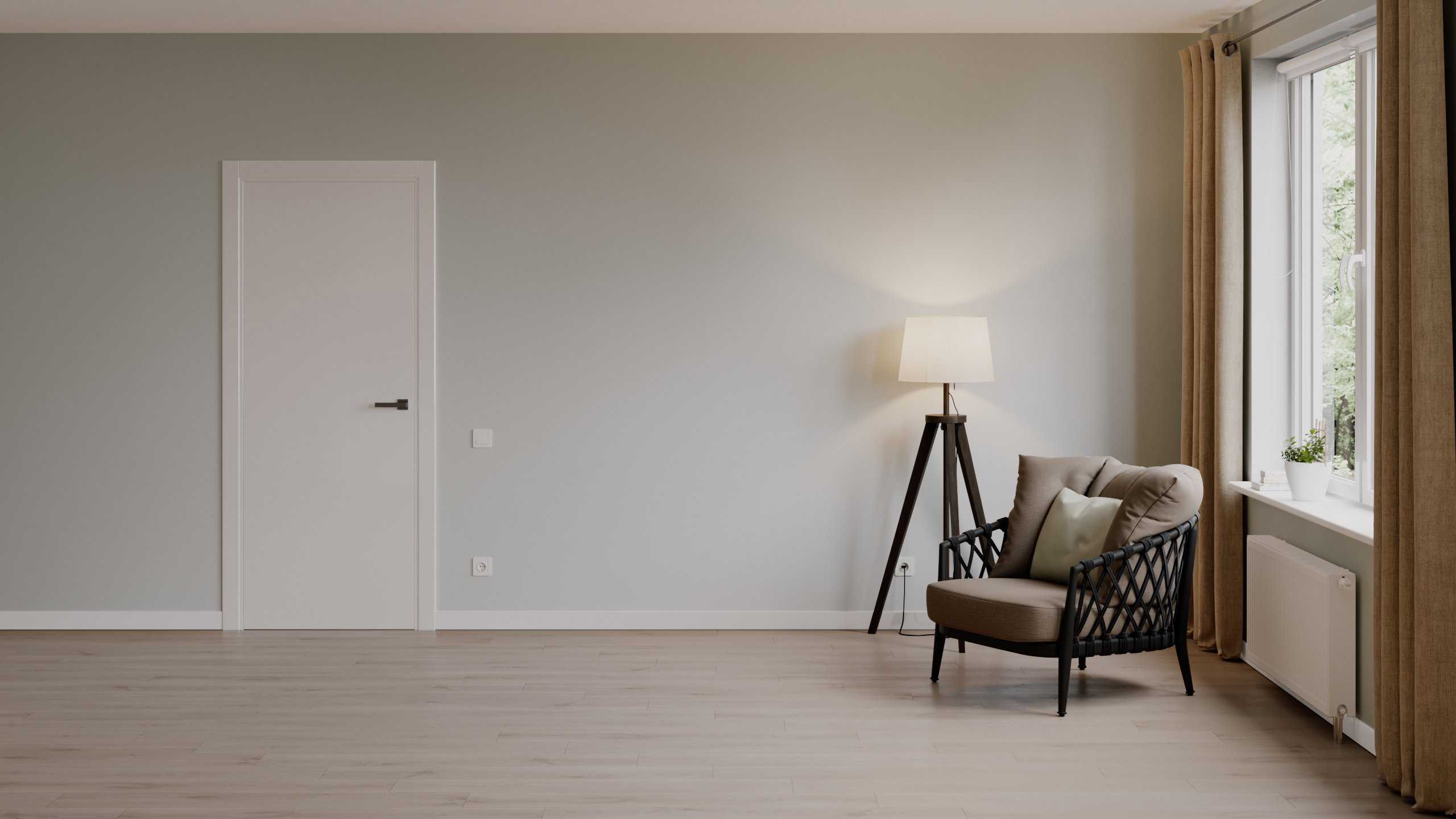 Плинтус МДФ Smartprofile Paint 60 Белый