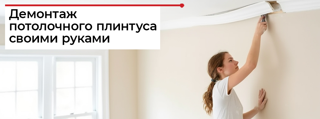 Как снимать плинтусы с потолка