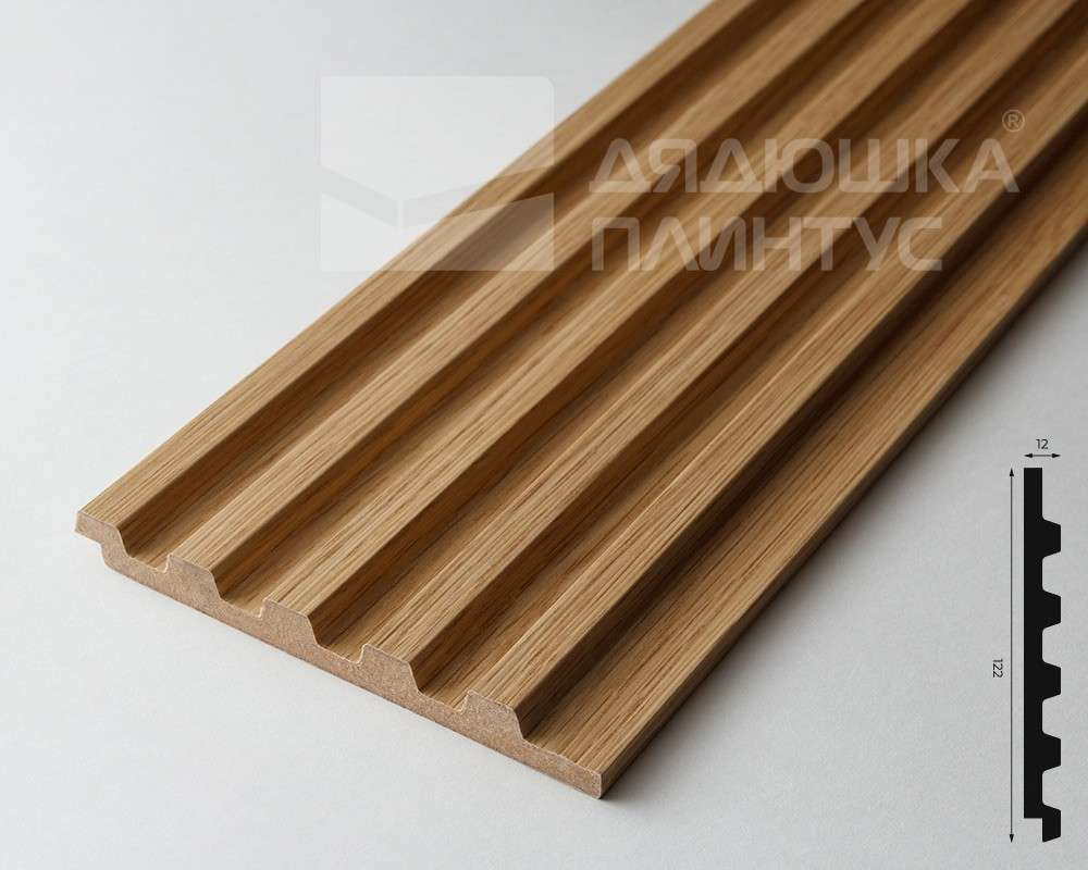 Панель МДФ ACUPAN 61.08.122501.93 трапеция 12х122х2760 мм Дуб Слик