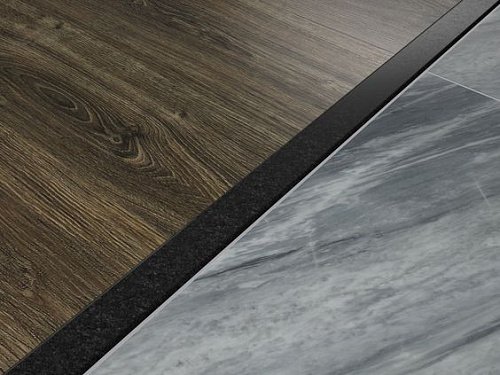 PVS90-21 Профиль Т-образный нержавеющая сталь Антрацит зеркальный 14мм х 2.7м