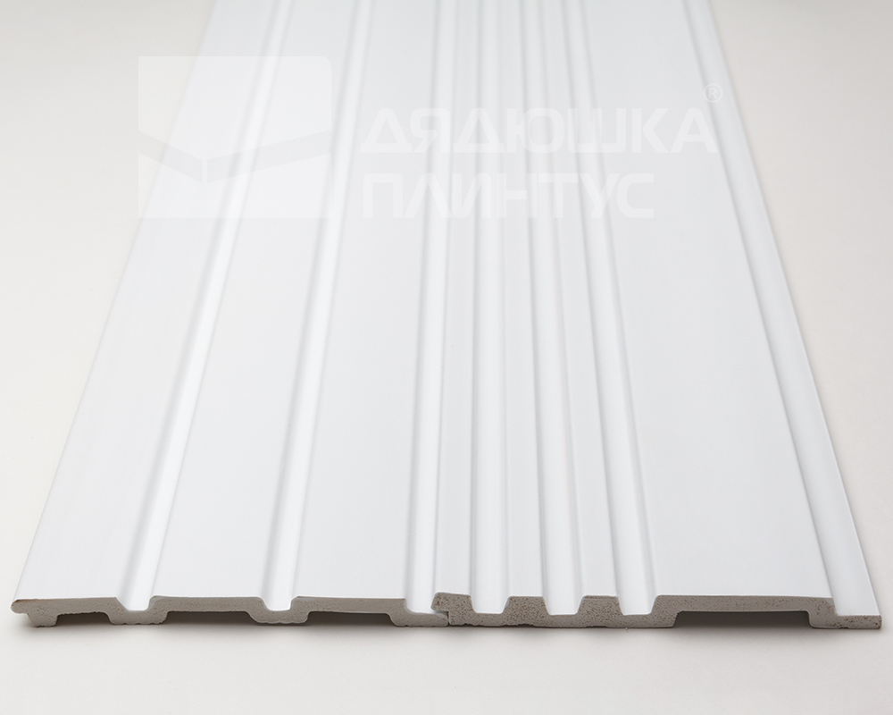 Панель вспененный полистирол ГРЕЙС 3D RAIL 120*2700 мм Белая