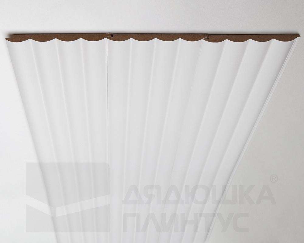 Стеновая панель МДФ. 2760*122*12мм AP122504.91 Белый под покраску