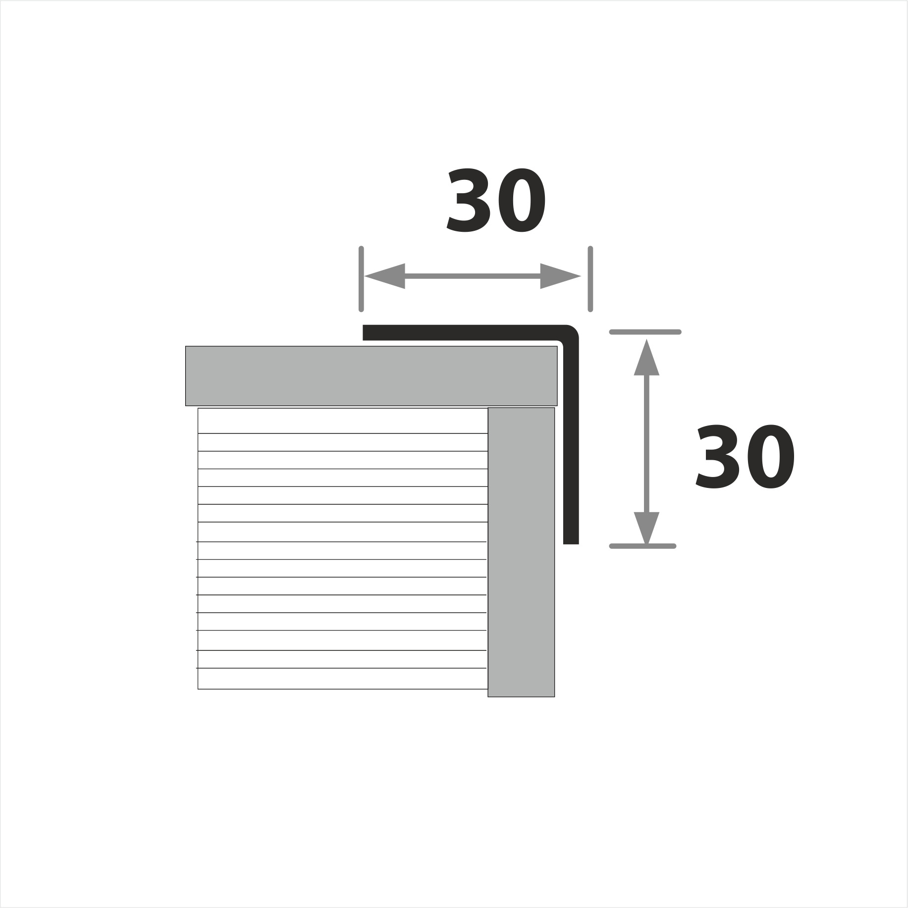 Профиль окантовочный ПУ 30НСБ(304).2700.002 2,7 м Золото
