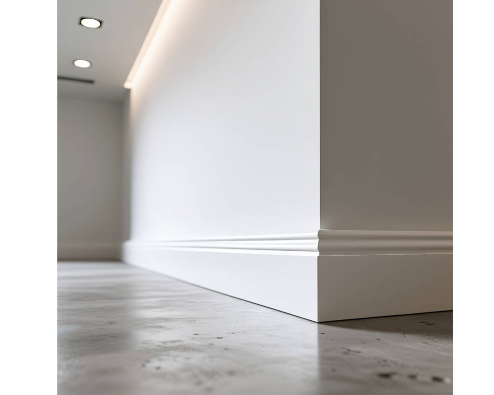 Плинтус ПОЛИСТИРОЛ HI WOOD B136 136мм х 18мм х 2,0м. Окраска включена в стоимость