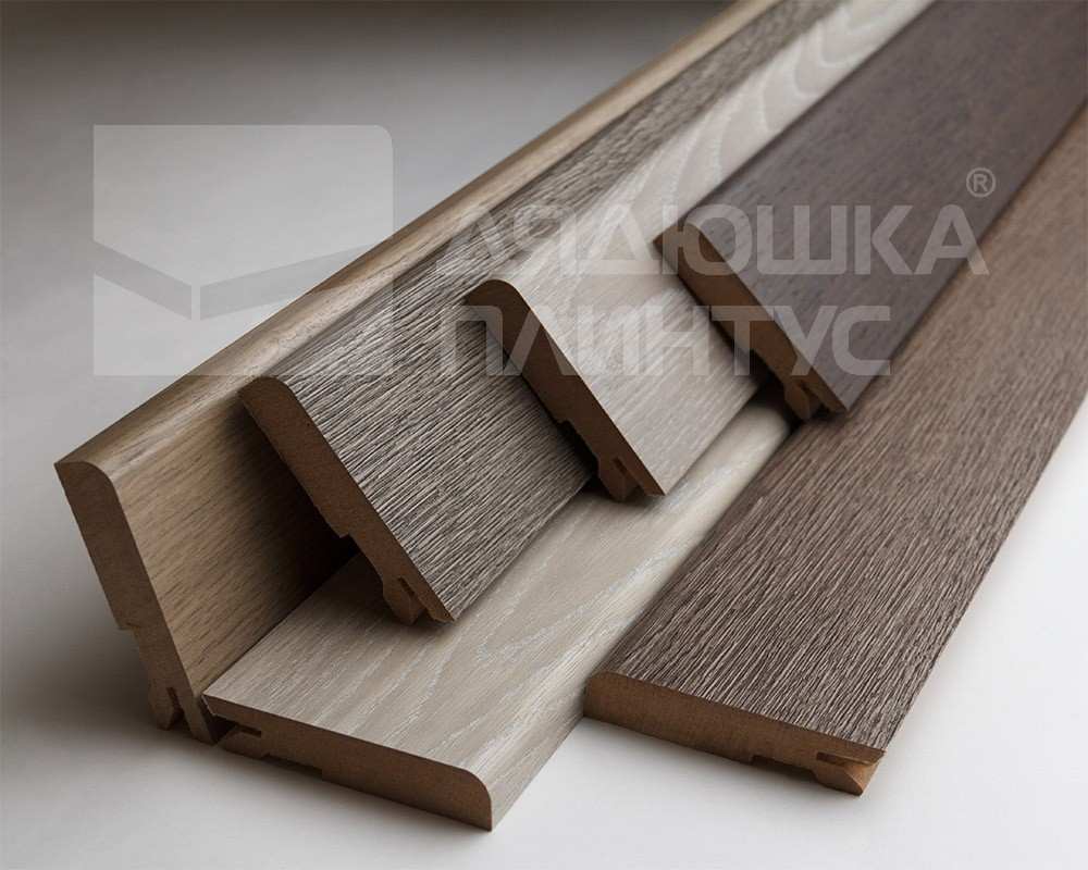 Плинтус МДФ Лука Пл 80МДФ.2700.Point line 24069 Кварц грей