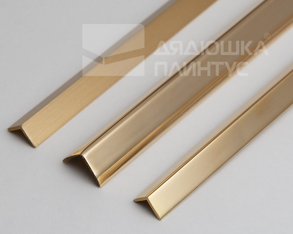 Угол внешний латунь брашированная 10х10мм 2,7м MSPEGOV 10A