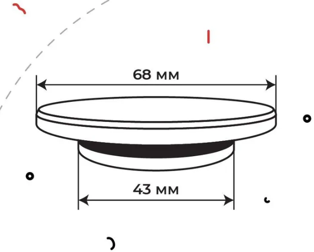 Пробка для ванны акриловая с уплотнителем Белая