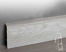 Плинтус ПВХ Волшебная палочка 70мм Home 2,2м 7007