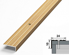 Порог угловой ПУ 01.1800.076 Бамбук